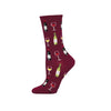 Fine Wine Sock - Red Heather