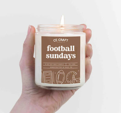 Football Sundays Candle - TEAKWOOD