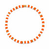Cabrillo Vinyl Disc Stretch Bracelet - Orange/White