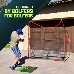 GoSports Elite 7'x7' Golf Practice Net with Steel Frame