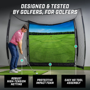 GoSports Range Cage 10 x 8 ft Golf Practice Hitting Net - Classic Net