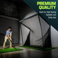 GoSports 8'x8' ELITE Golf Net with LoftGuard Canopy and Steel Frame