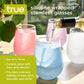 True Silicone Wrapped Stemless Glass Wine Glasses Set of 4