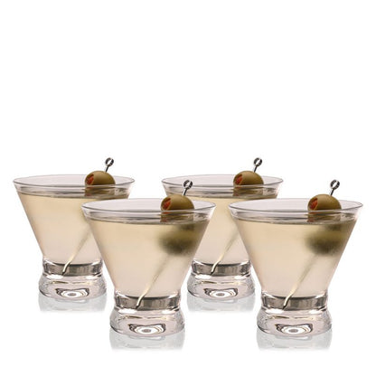 True Stemless Martini Glasses Set of 4