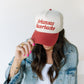 Univ of Arkansas 3D Script Canvas Hat