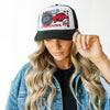 Univ of Arkansas Layer Patch Foam Hat - White/Black