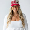 Univ of Arkansas Saturday Canvas Hat - Crimson/Ivory