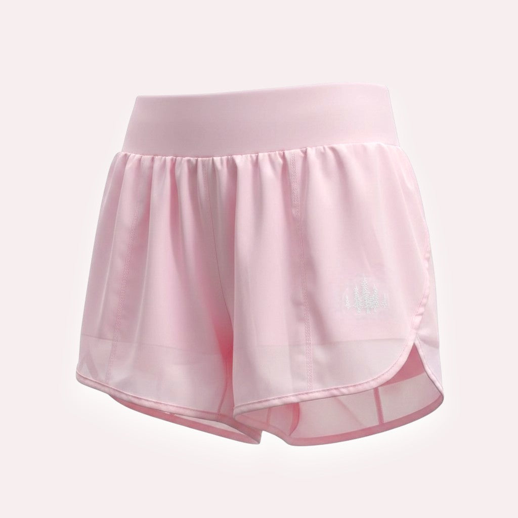 Katie Beth Activewear Grace in Motion Short in light rose pink with wide waistband