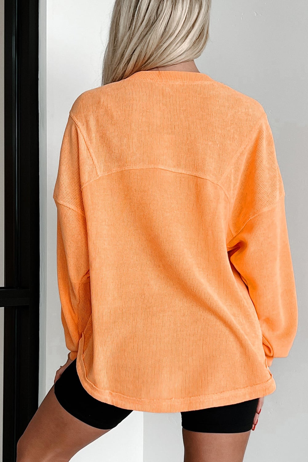 Grapefruit Long Sleeve Top - ORANGE