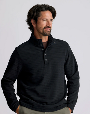 M- Gridback Fleece Snap Pullover