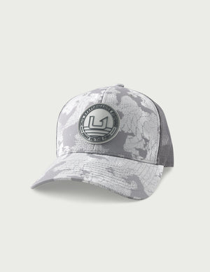 Printed Circle Patch Trucker Hat