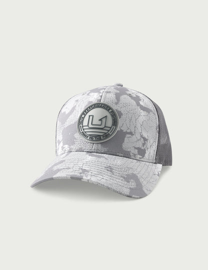 Printed Circle Patch Trucker Hat