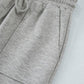 High Waist Pocket Sweats - LT GRAY