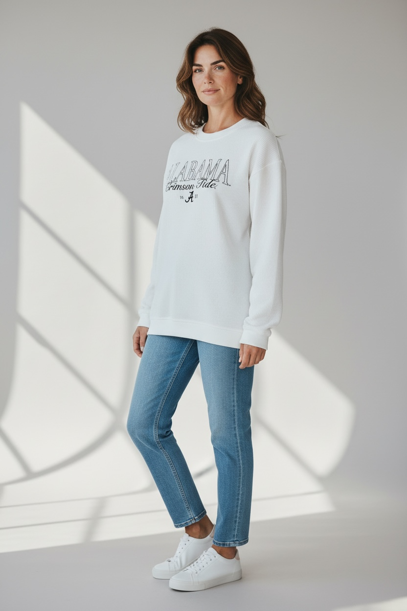 Univ of Alabama Corded Pullover Shirt