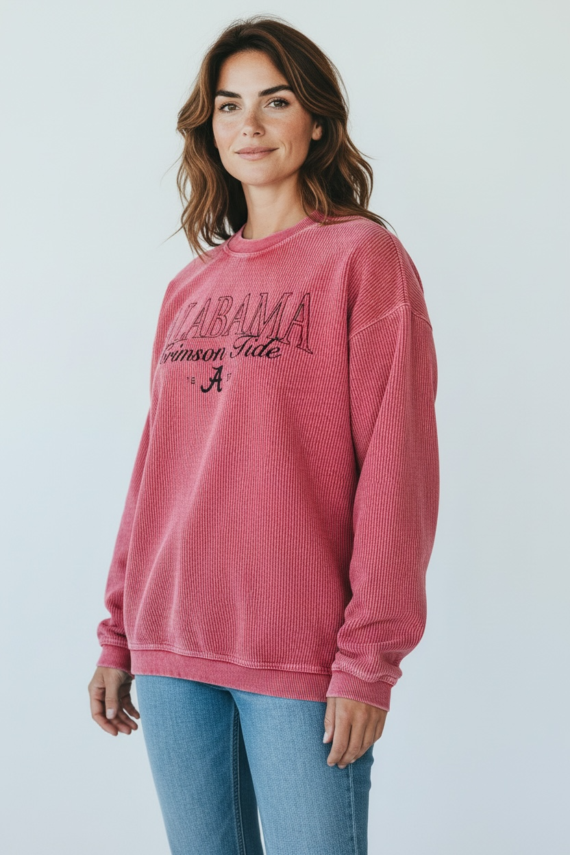 Univ of Alabama Corded Pullover Shirt