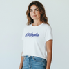 University of Memphis Throwback Tee - White w/Blue