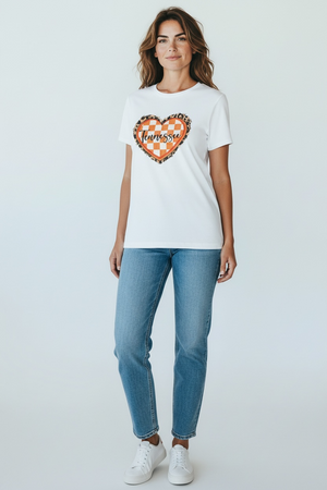 Tn Leopard Heart Tee
