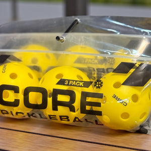 Core Indoor Pickleballs 3Pk