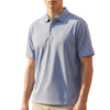 Cotton Brothers Print Polo - Plum/Oyster/White