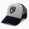 Born in the Mountains Trucker Hat - Heather Grey / Raven