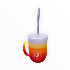 25 oz Barrel Sipper w/Lid and Straw