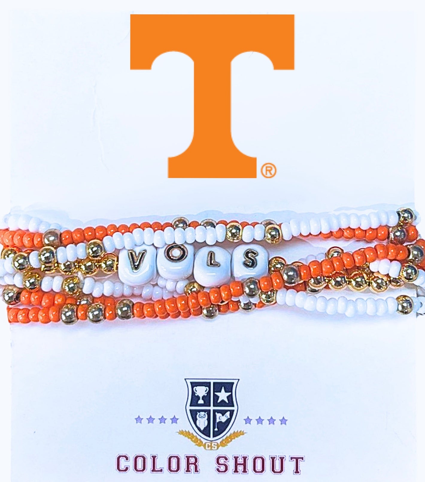 Tennessee 'Lucky 7' Bracelet Stack