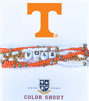 Tennessee 'Lucky 7' Bracelet Stack