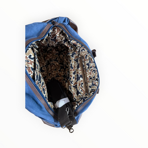 Waxed Canvas Bag-Antique Denim