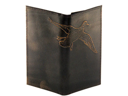 Burnished Leather Secretary Wallet