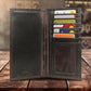Burnished Leather Secretary Wallet