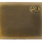 Vintage Tan Leather Bifold Wallet
