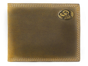 Vintage Tan Leather Bifold Wallet