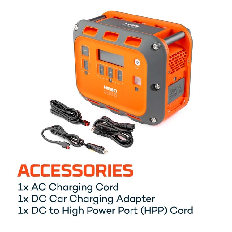 Nebo Intrepid 1000 Power Station - Portable and Versatile Power Source