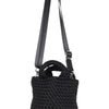 Woven Mini Bucket Bag - Black