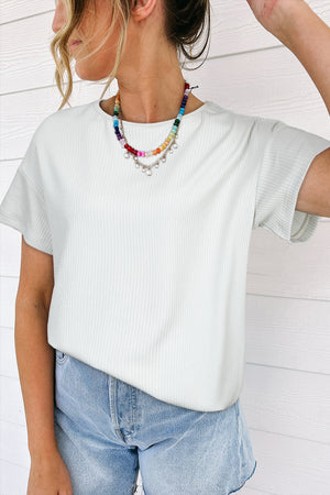 Loose Textured T-Shirt
