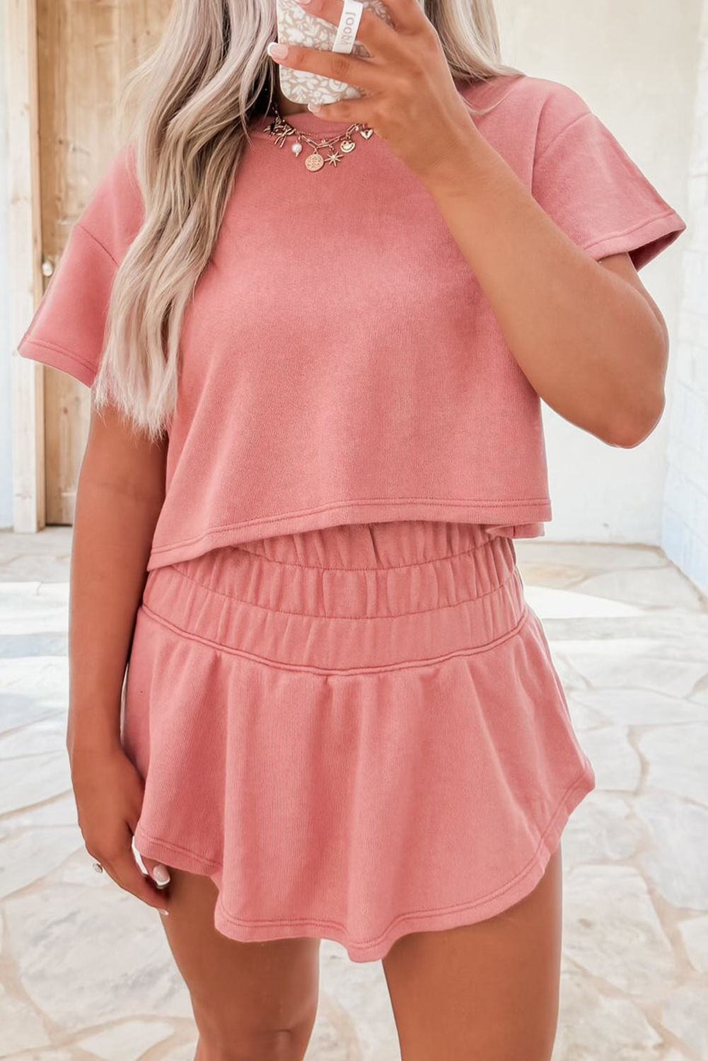 Cropped Tee Set