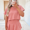 High Waist Skort Set - Pink