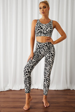 Leopard Sports Bra Set