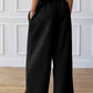 High Waist Drawstring Flow Pant