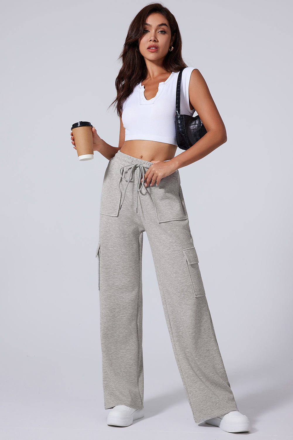 High Waist Pocket Sweats