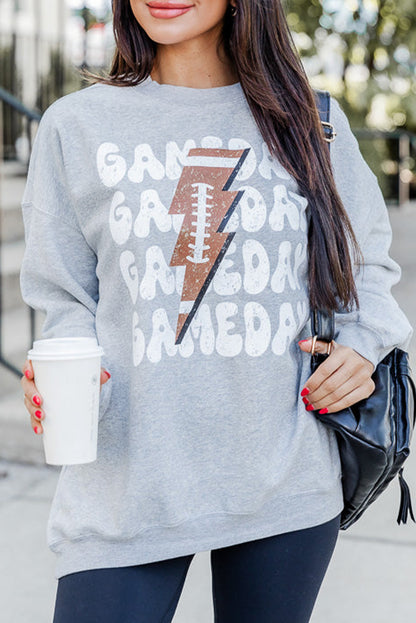 Game Day Lightning Football Sweatshirt