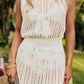 Crochet Sleeveless V Neck Beach Dress