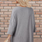 Solid Color Loose Tunic Top Set