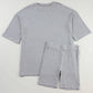 Solid Color Slim Shorts Set
