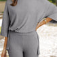 Solid Color Slim Shorts Set