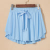 High Waist Lined Tennis Skorts - Sky Blue