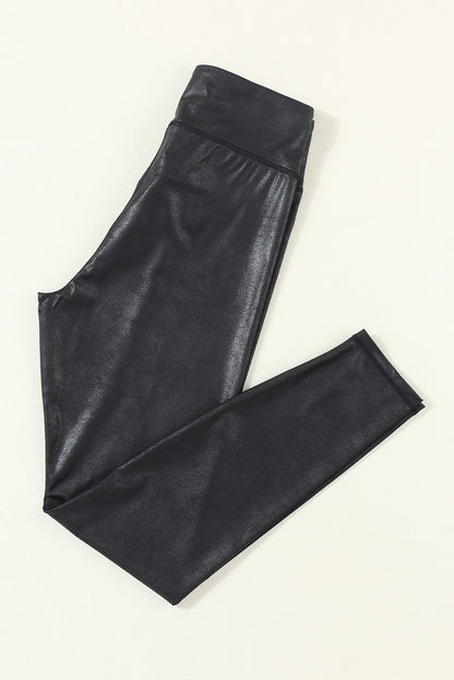 Sleek Leather Leggings