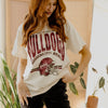 Mississippi State Helmet Tee - White