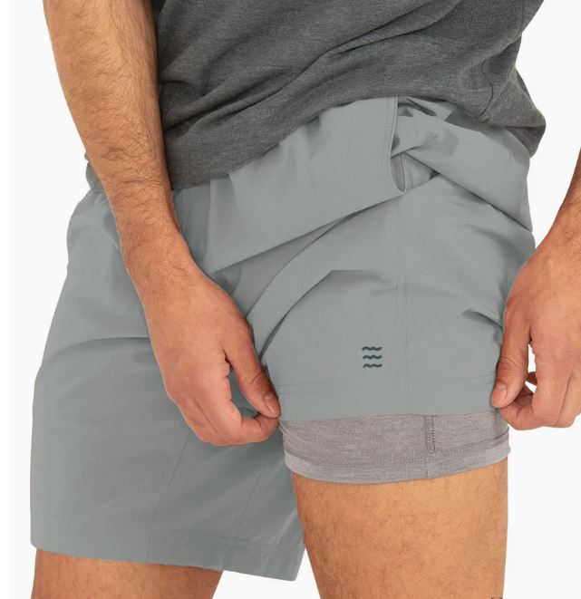 Lined Active Breeze Short 7" - CEMENT