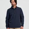 Men's Gridback Fleece Snap Pullover - Deep Navy